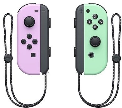 Игровой контроллер Nintendo Switch Joy-Con розовый-зеленый купить,47558