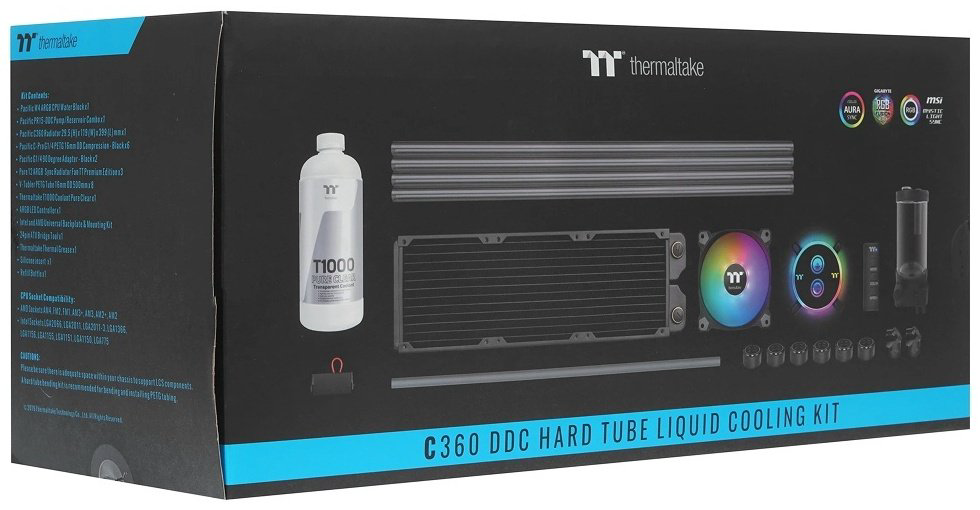 Thermaltake Pacific C360 DDC Hard Tube Water Cooling Kit купить,NaN