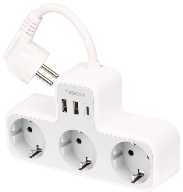 Сетевой фильтр Tessan TS-323X-C 0.15 м купить,NaN