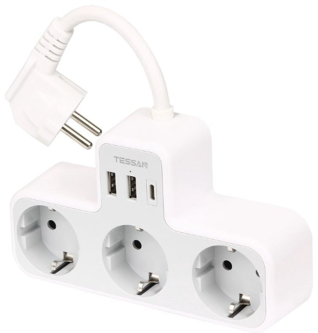 Сетевой фильтр Tessan TS-323X-C 0.15 м купить,NaN