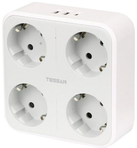 Сетевой фильтр Tessan TS-302-DE-C 0 м