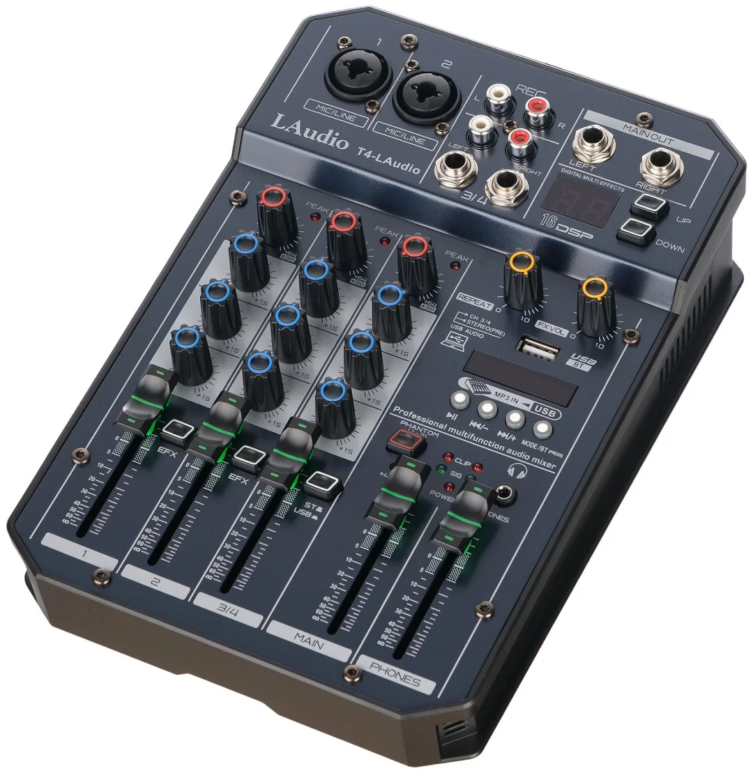 Микшерный пульт LAudio T4-LAudio синий