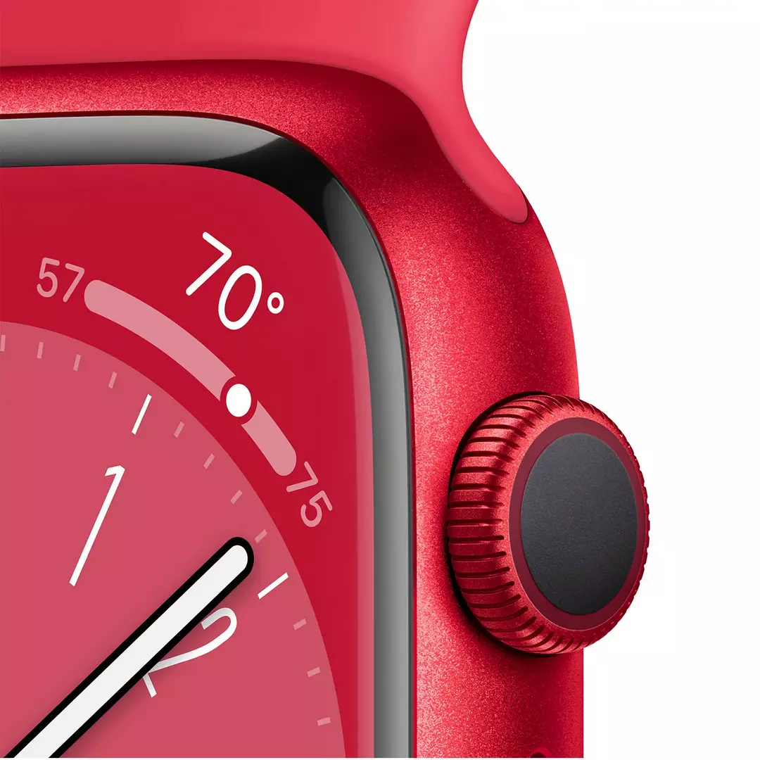 Смарт-часы Apple Watch Series 8 45mm MNP43 Aluminium Case with Sport Band Product Red купить,0