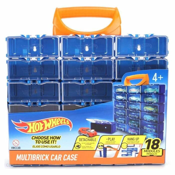 Портативный кейс-конструктор для машинок Hot Wheels License  18 мини боксов купить,NaN