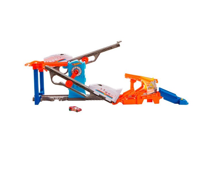 Игровой набор Hot Wheels City Трюки  в поезде-экспрессе купить,NaN