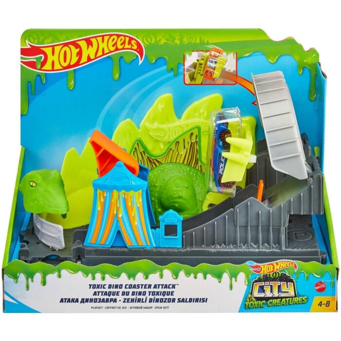 Игровой набор Hot Wheels City Атака Динозавра купить,NaN