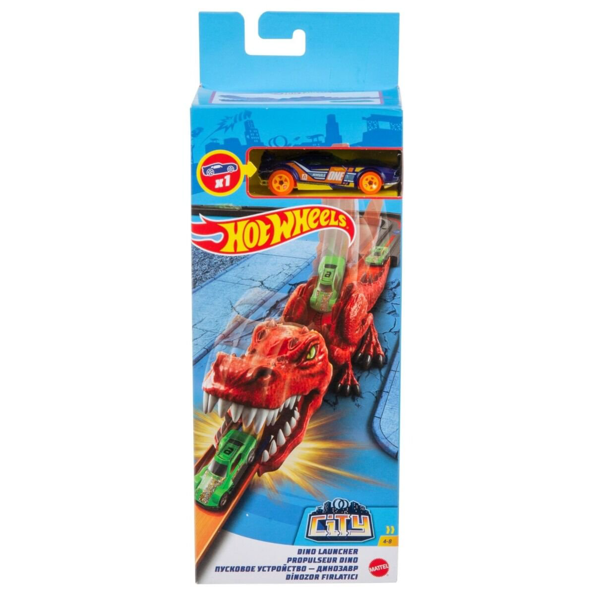 Пусковое устройство Hot Wheels City Динозавр купить,NaN