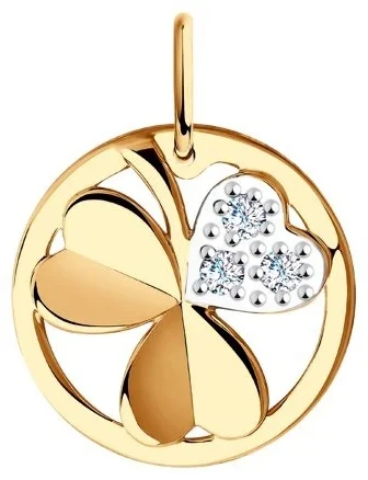 Кулон Diamant 53-130-00669-1 1,23гр купить,NaN