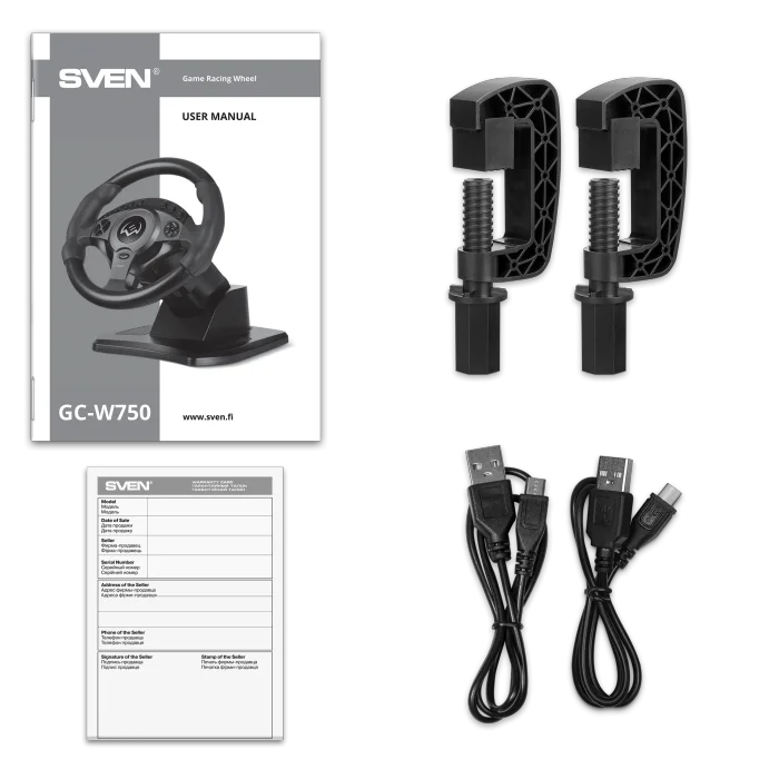 Руль Sven GC-W750 Black купить,NaN