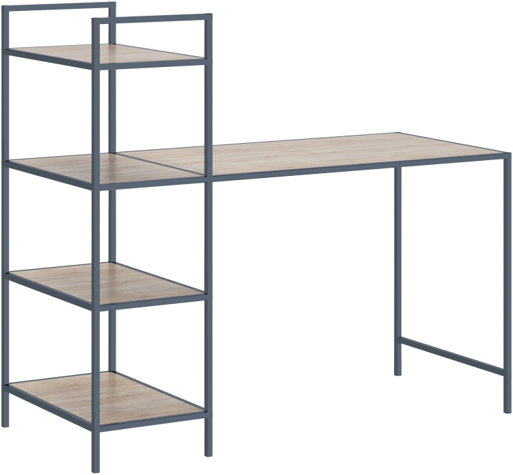 Стол письменный Мебель Азии Loft Тандем 125.9х56x119см серо-бежевый купить,80990
