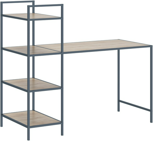 Стол письменный Мебель Азии Loft Тандем 125.9х56x119см серо-бежевый