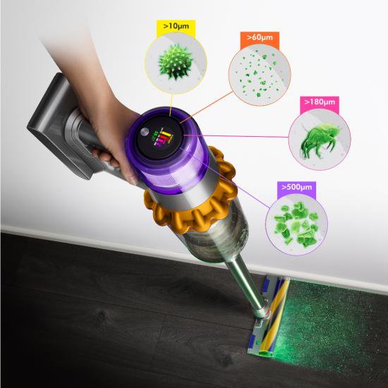 Пылесос Dyson V15 Detect Absolute серебристый купить,0