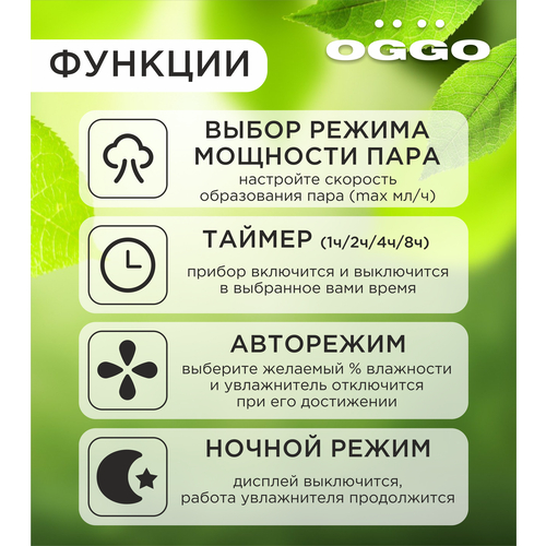 Увлажнитель воздуха OGGO HD-05 Smart белый