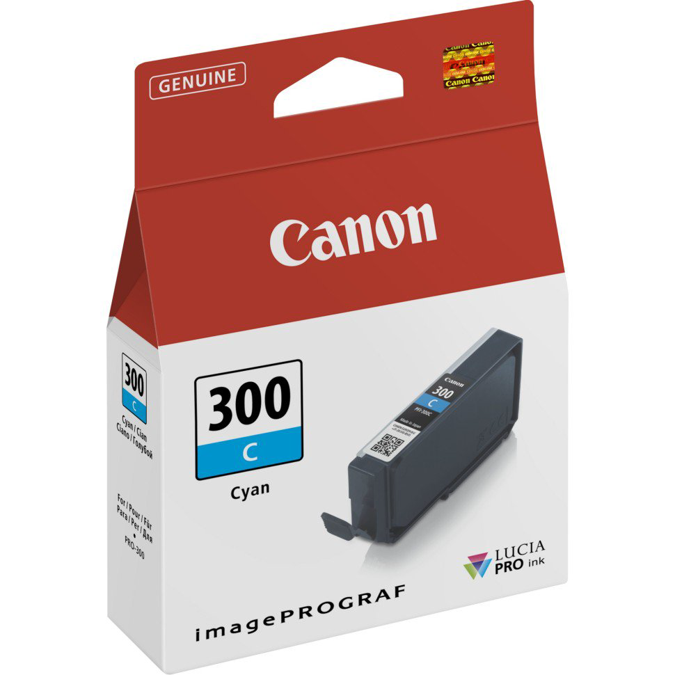 Картридж Canon Lucia PRO PFI-300 Cyan 4194C001 голубой