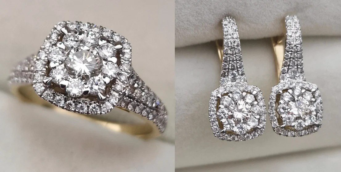 Комплект Deimantas 106769417 17р 0,9ct 1,23ct. купить,NaN