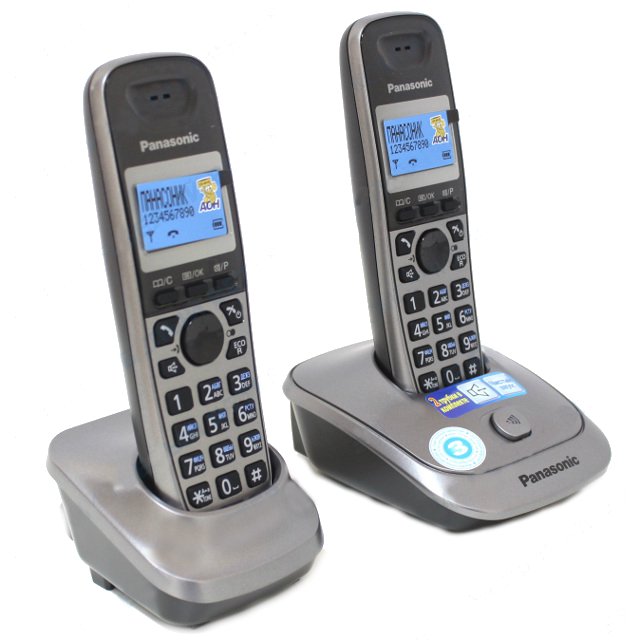 Радио-телефон Panasonic KX-TG2512CAM серый
