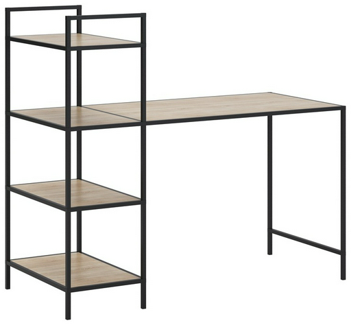 Стол письменный Мебель Азии Loft Тандем 125.9х56x119см черно-бежевый