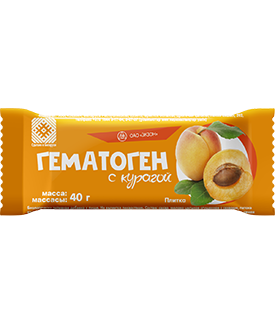 Экзон ОАО РУП  Гематоген  Курага 40 г 