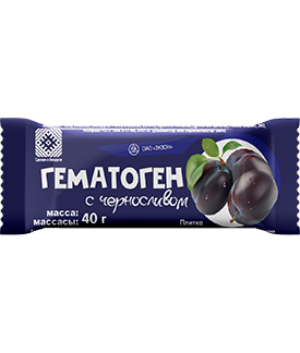 Экзон ОАО РУП Гематоген чернослив 40 г 
