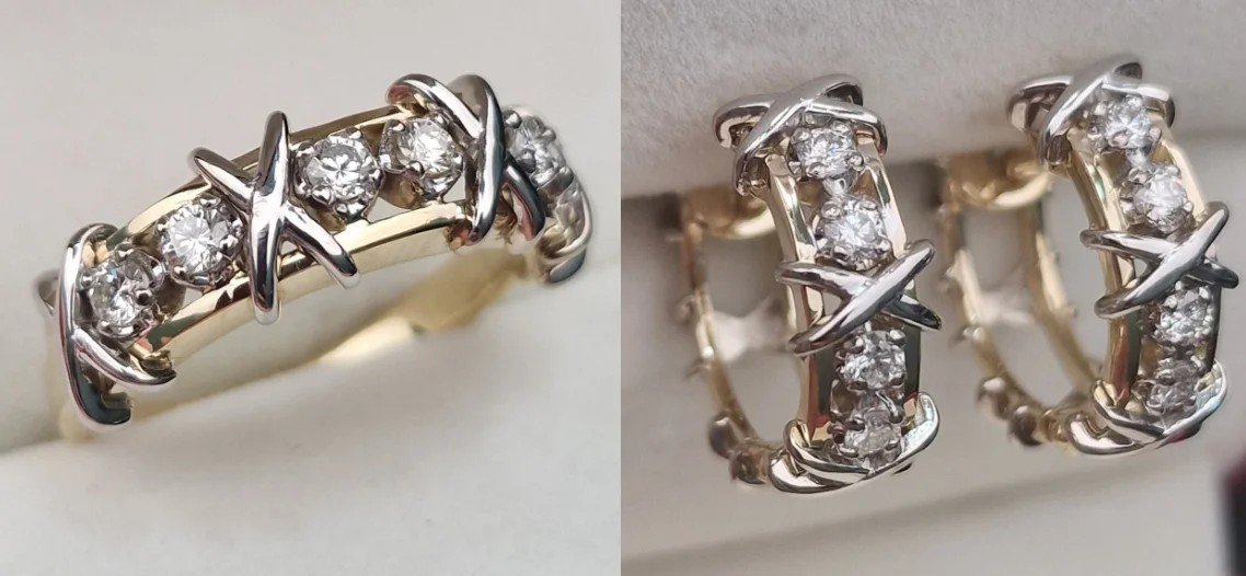 Комплект Deimantas 106621170 0,37ct 0,336ct. купить,NaN