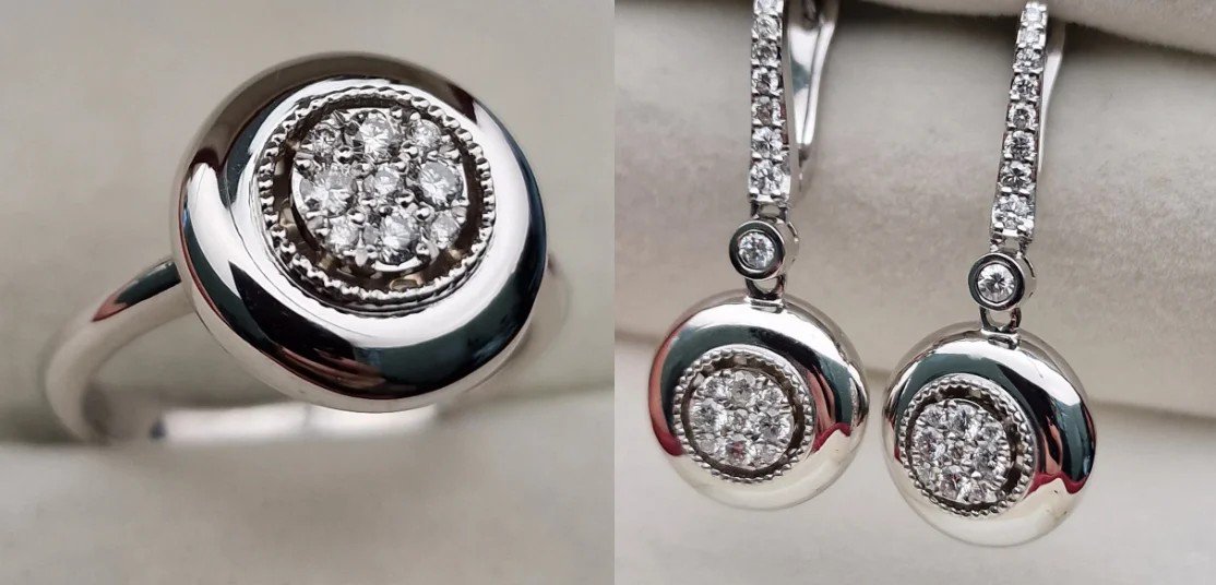Комплект Deimantas 106769056 17р 0,23ct 0,55ct. купить,NaN