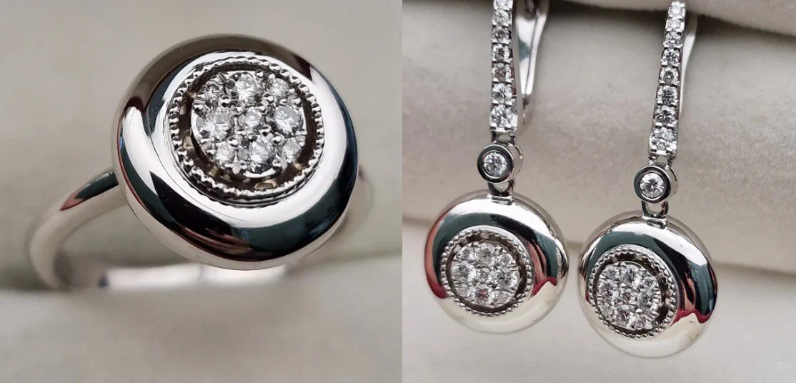 Комплект Deimantas 106769056 17р 0,23ct 0,55ct. купить,NaN