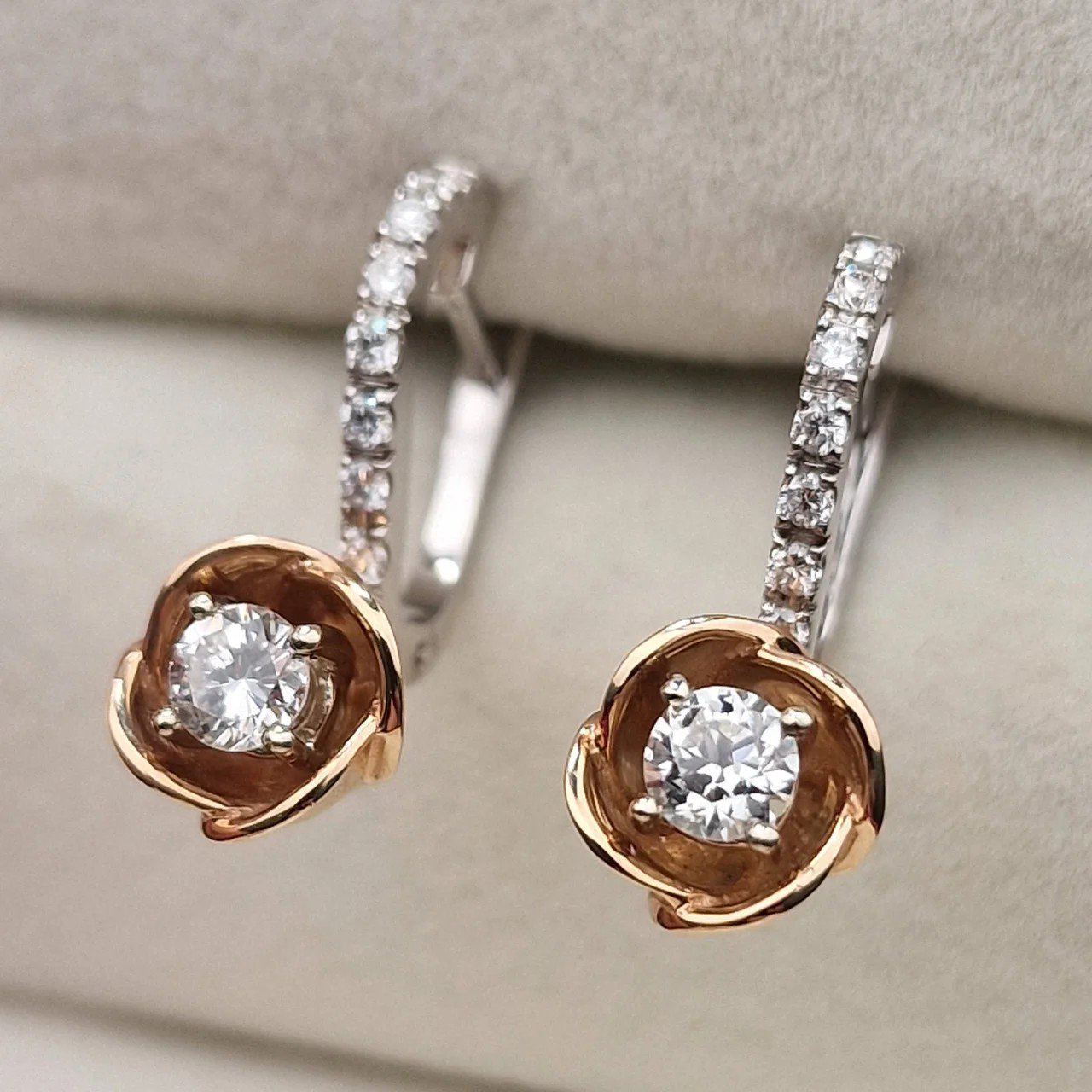Серьги Deimantas 106724098 4,99гр 0,7ct. купить,NaN
