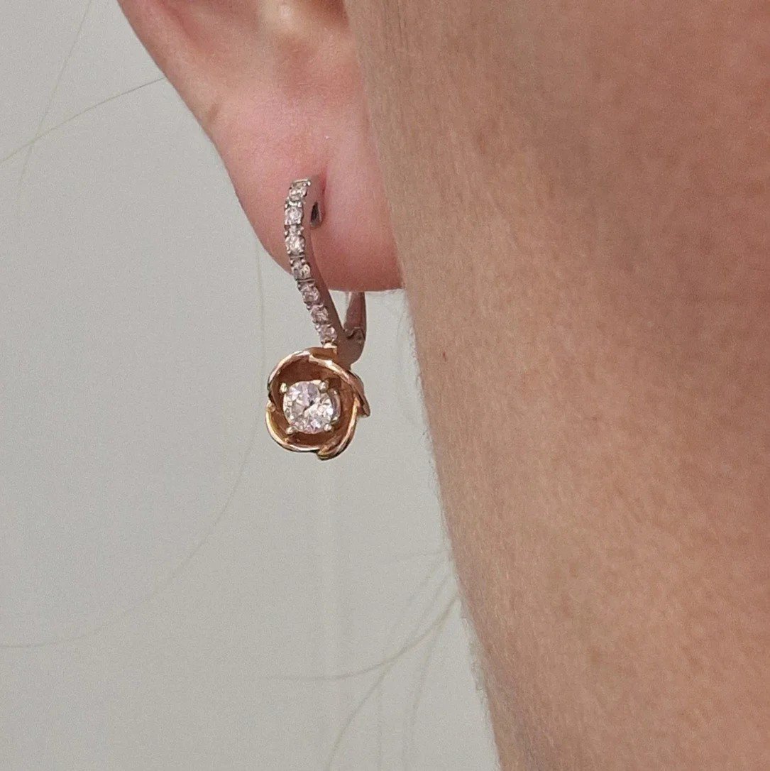 Серьги Deimantas 106724098 4,99гр 0,7ct. купить,NaN