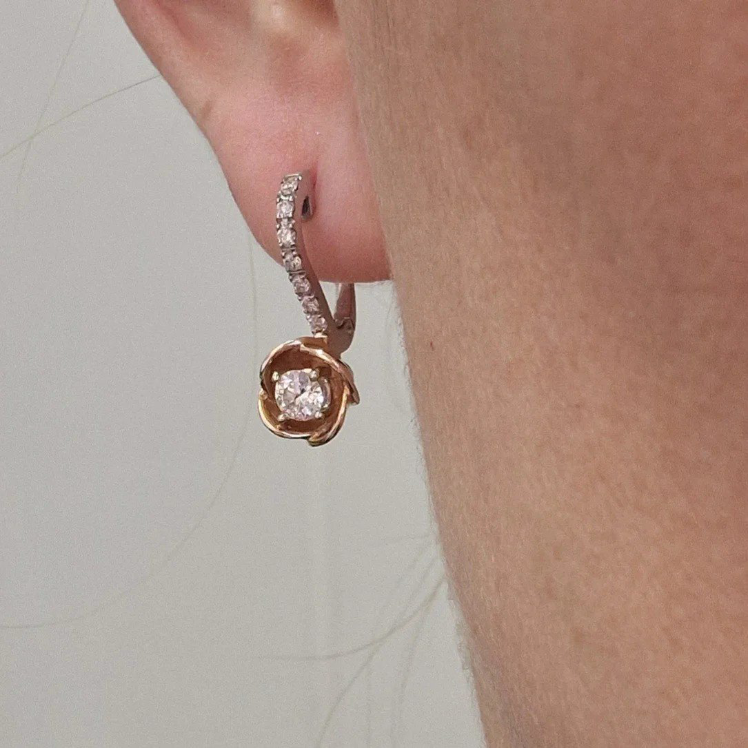 Серьги Deimantas 106724098 4,99гр 0,7ct. купить,NaN