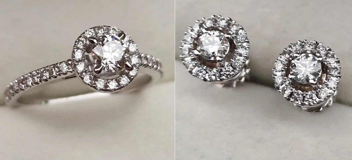 Комплект Deimantas 106767701 0,80ct 0,96ct.