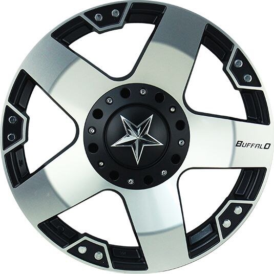  Комплект дисков Buffalo BW-775 6х135-139.7 R17х9 СВ106.3 ЕТ-12 machined-face-w__blk-windows купить,NaN