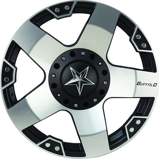  Комплект дисков Buffalo BW-775 6х135-139.7 R17х9 СВ106.3 ЕТ-12 machined-face-w__blk-windows купить,NaN
