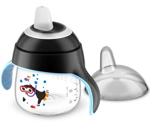 Чашка-непроливайка Avent SCF751/03 6м+ 200мл черная купить,NaN