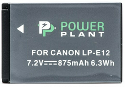 Аккумулятор PowerPlant Canon LP-E12 875mAh черный