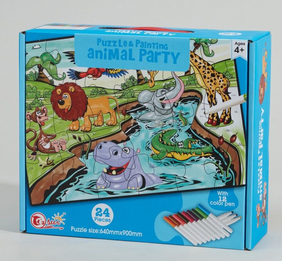 Пазлы Puzzles Вечеринка животных 24дет купить,NaN