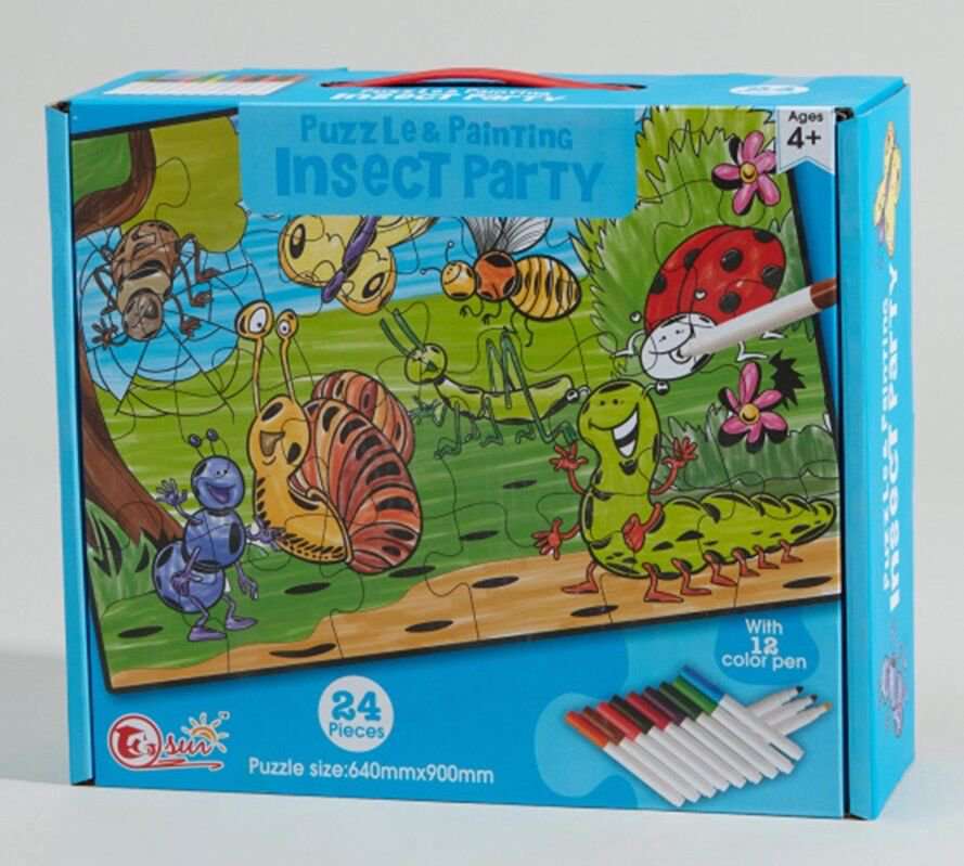 Пазлы Puzzles Вечеринка насекомых 24 детали купить,NaN