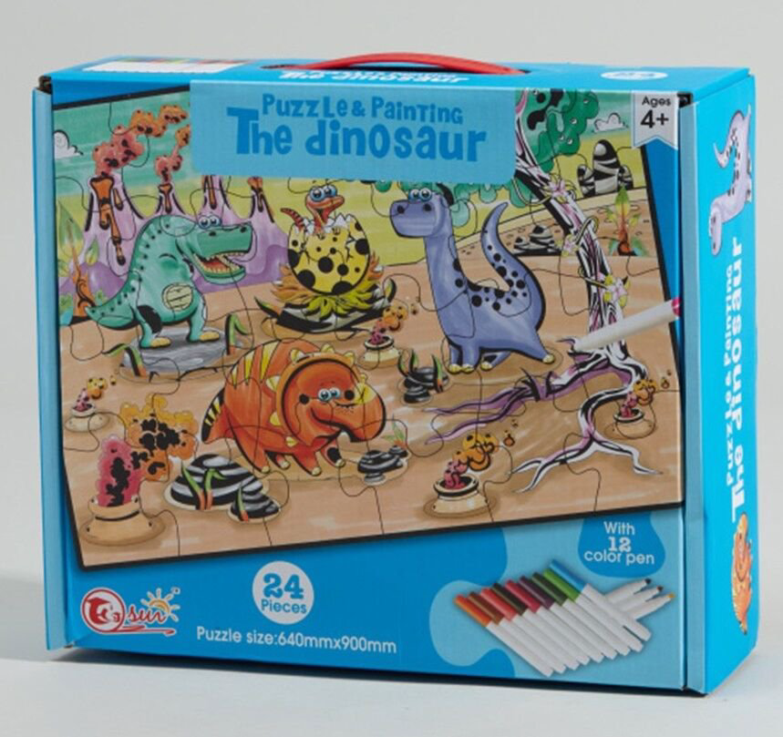 Пазлы Puzzles Динозавры 24 детали купить,NaN