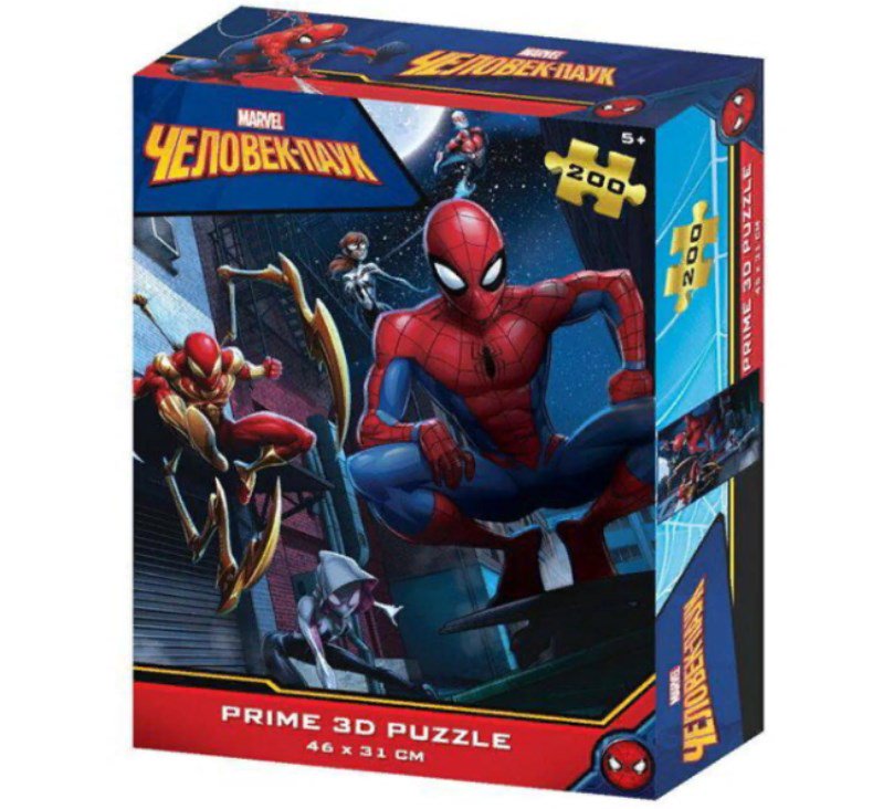 Пазлы Prime3D Super 3D Человек-паук 200дет купить,NaN