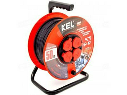 Удлинитель Kel W-98475 50м красный
