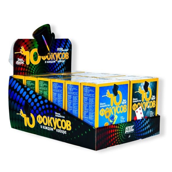 Настольная игра Step Puzzle Школа волшебства 10 фокусов зеленая купить,NaN