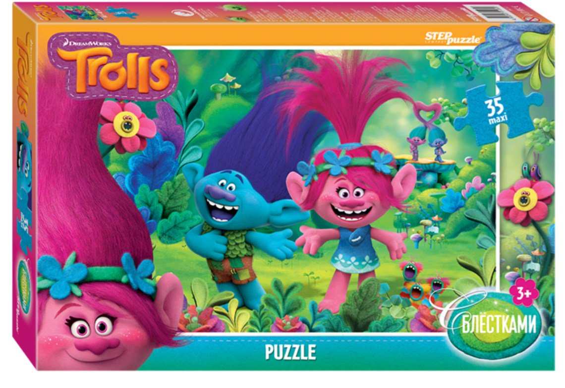 Пазл Step Puzzle DreamWorks Trolls maxi 35эл купить,NaN