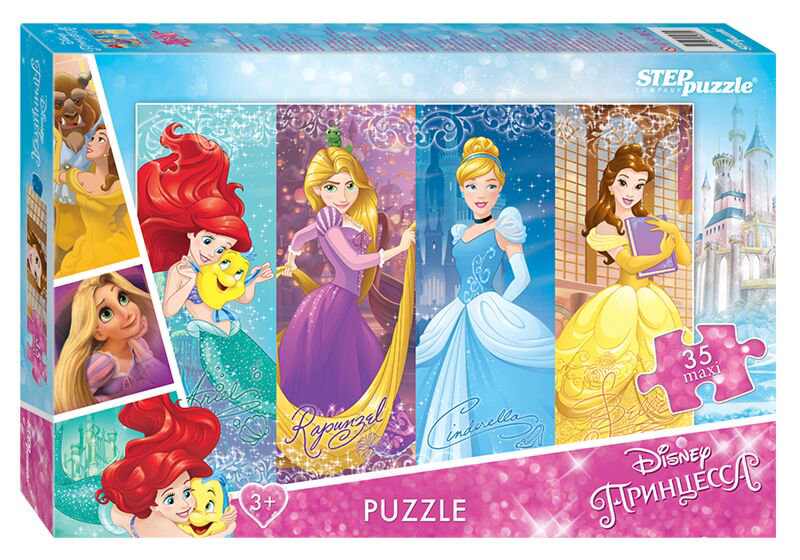 Пазл Step Puzzle maxi Принцессы 35эл купить,NaN