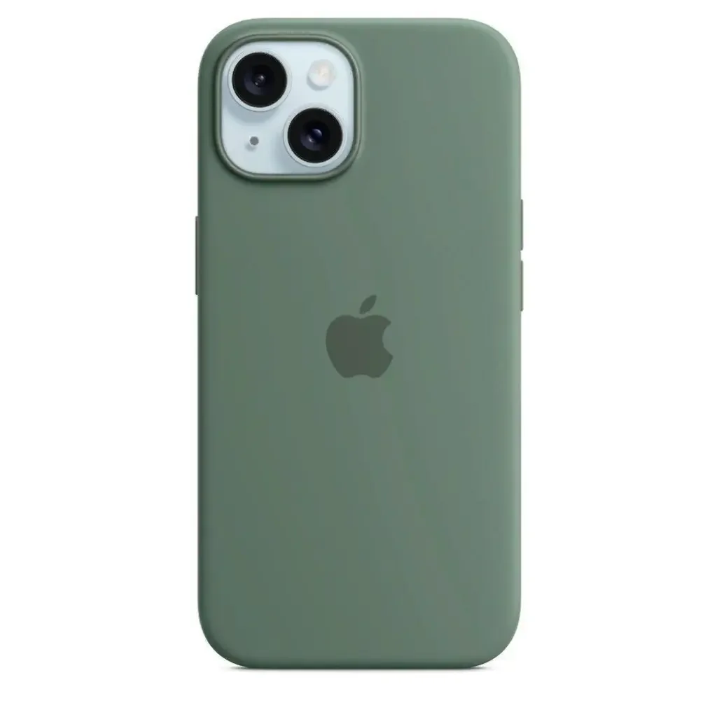 Чехол Apple для iPhone 15 Silicone Case with MagSafe Cypress MT0X3ZM/A Green купить,NaN