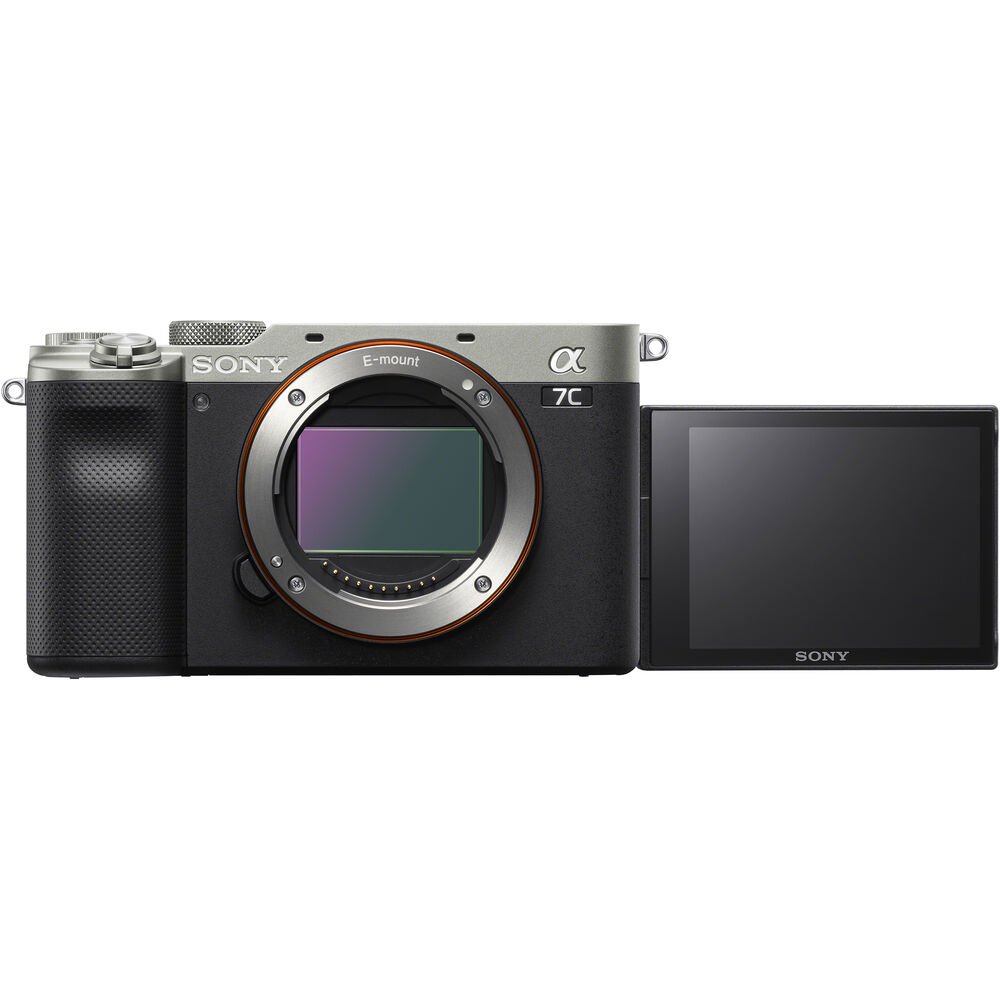 Фотоаппарат Sony Alpha ILCE-7C ILCE7CB.CEC серебристый купить,0