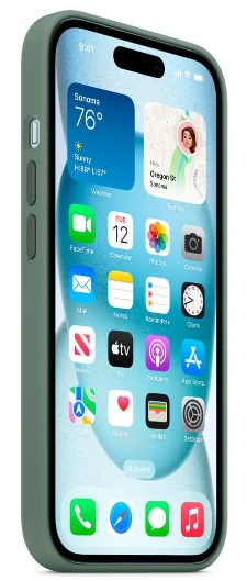 Чехол Apple для iPhone 15 Silicone Case with MagSafe Cypress MT0X3ZM/A Green купить,NaN
