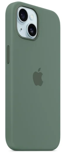 Чехол Apple для iPhone 15 Silicone Case with MagSafe Cypress MT0X3ZM/A Green купить,NaN