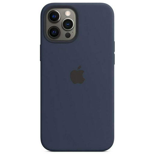 Чехол Apple Silicone Case with MagSafe для iPhone 12 | 12 Pro Deep Navy синий