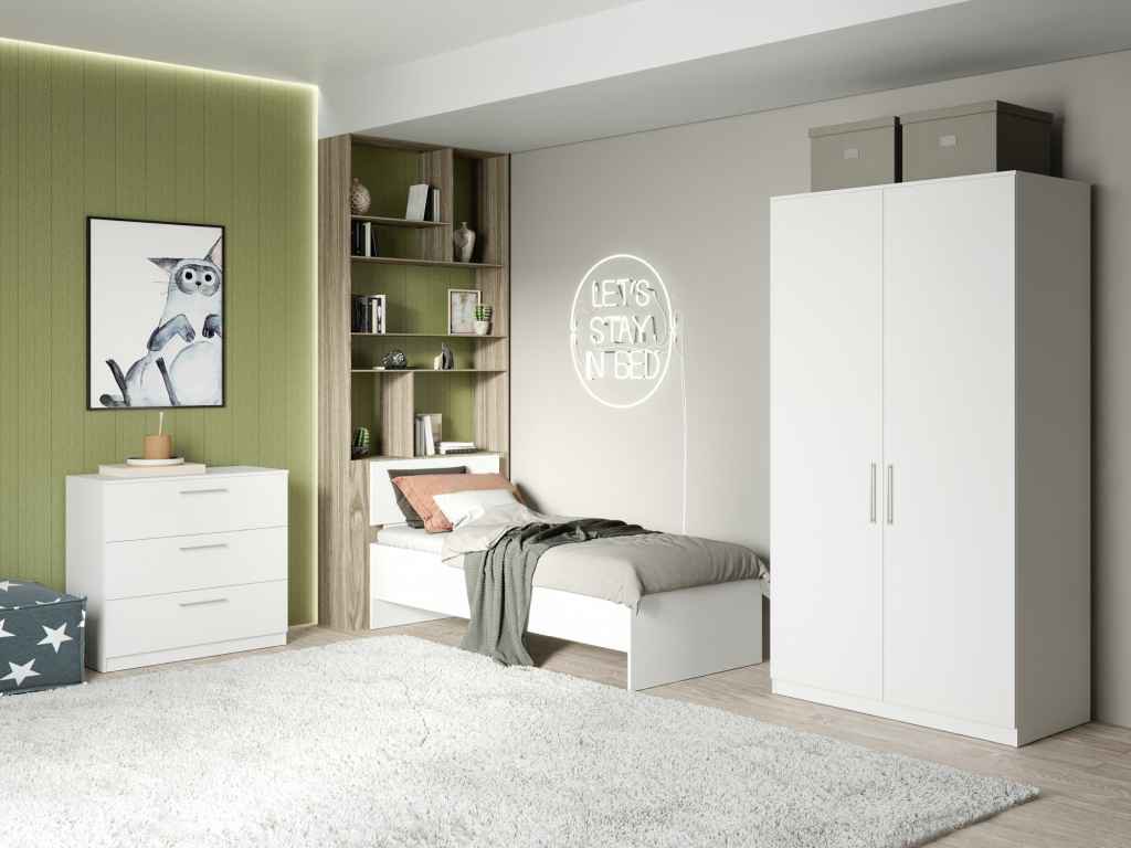 Кровать Мебель Азии Медина белая 90x200 см купить,NaN