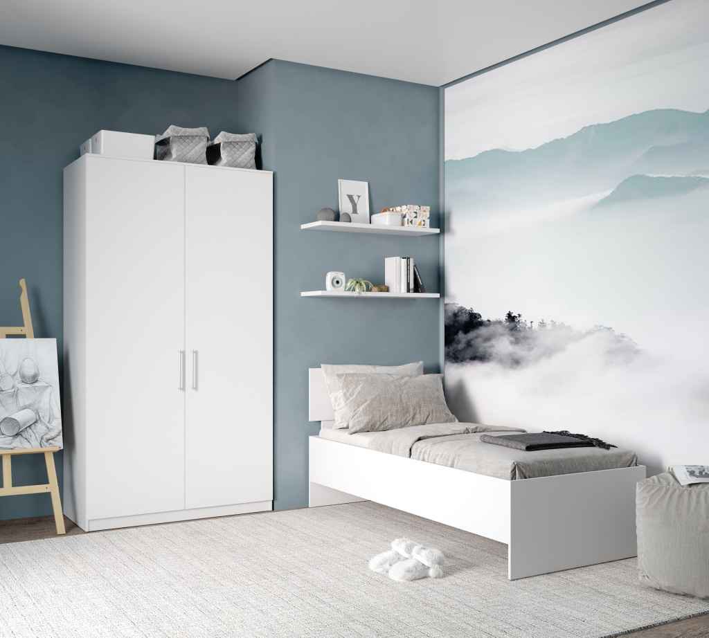 Кровать Мебель Азии Медина белая 90x200 см купить,NaN