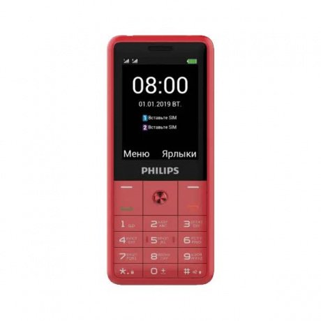 Мобильный телефон Philips 169E DS Red купить,NaN